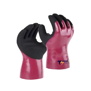 Safety Black and violet nitrile gloves