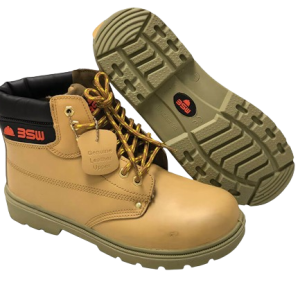 Brown BSW Work safety shoes